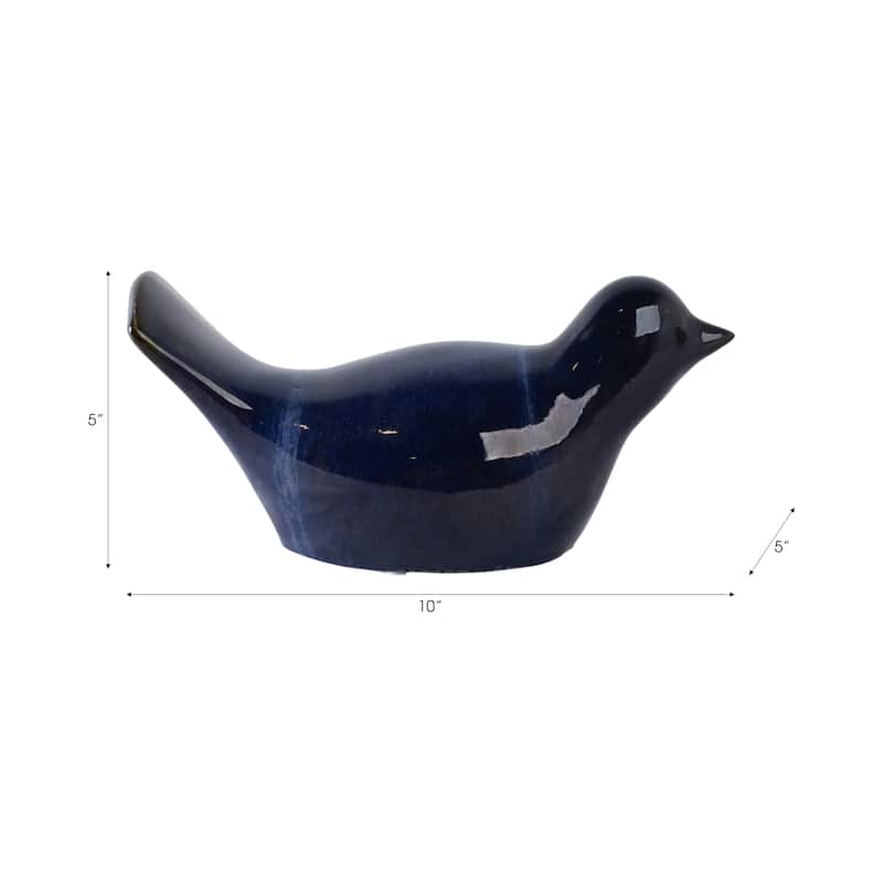 Stoneware and Ceramic Bird Garden Statuary Sculptural Silhouette