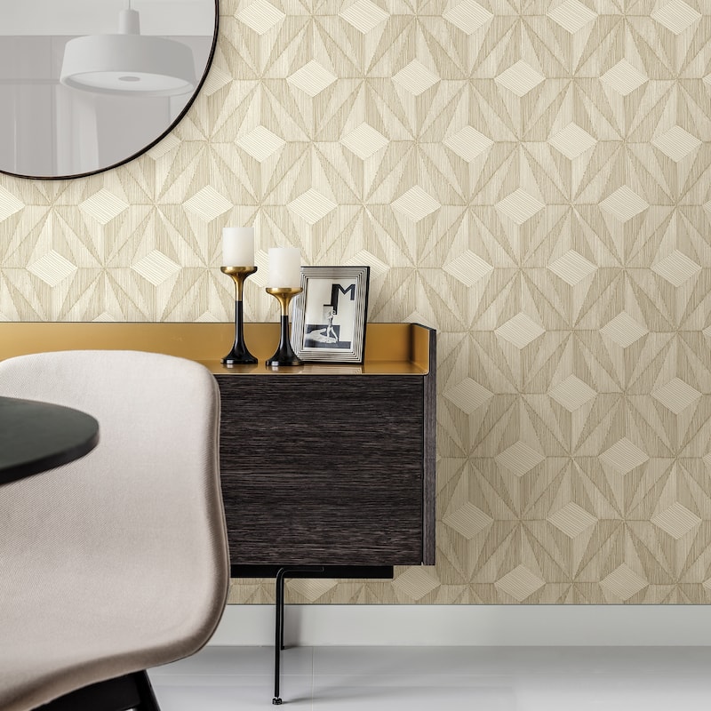 A-Street Prints Paragon Gold Geometric Wallpaper