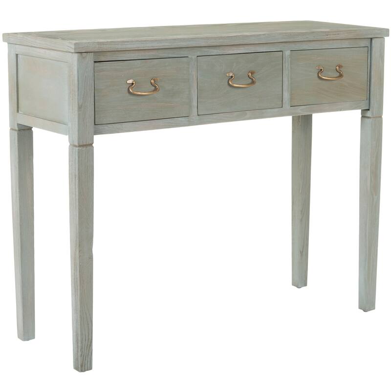 SAFAVIEH Marleine Antiqued Grey Console Table - 39.4" x 14.2" x 31.7" - 39Wx14Dx32H - Ash Grey