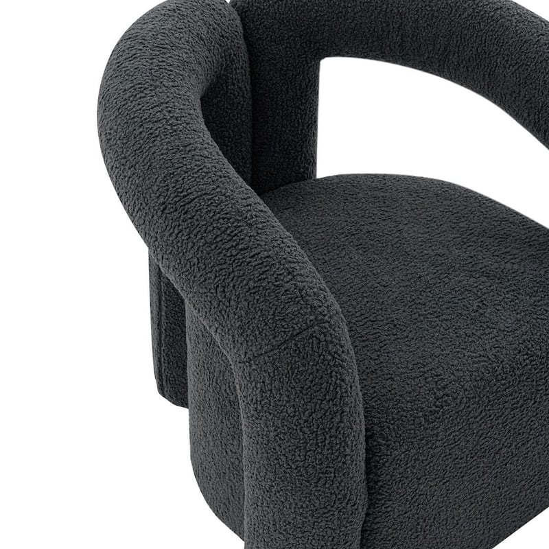 Manhattan Comfort Modern Darian Boucle Accent Chair