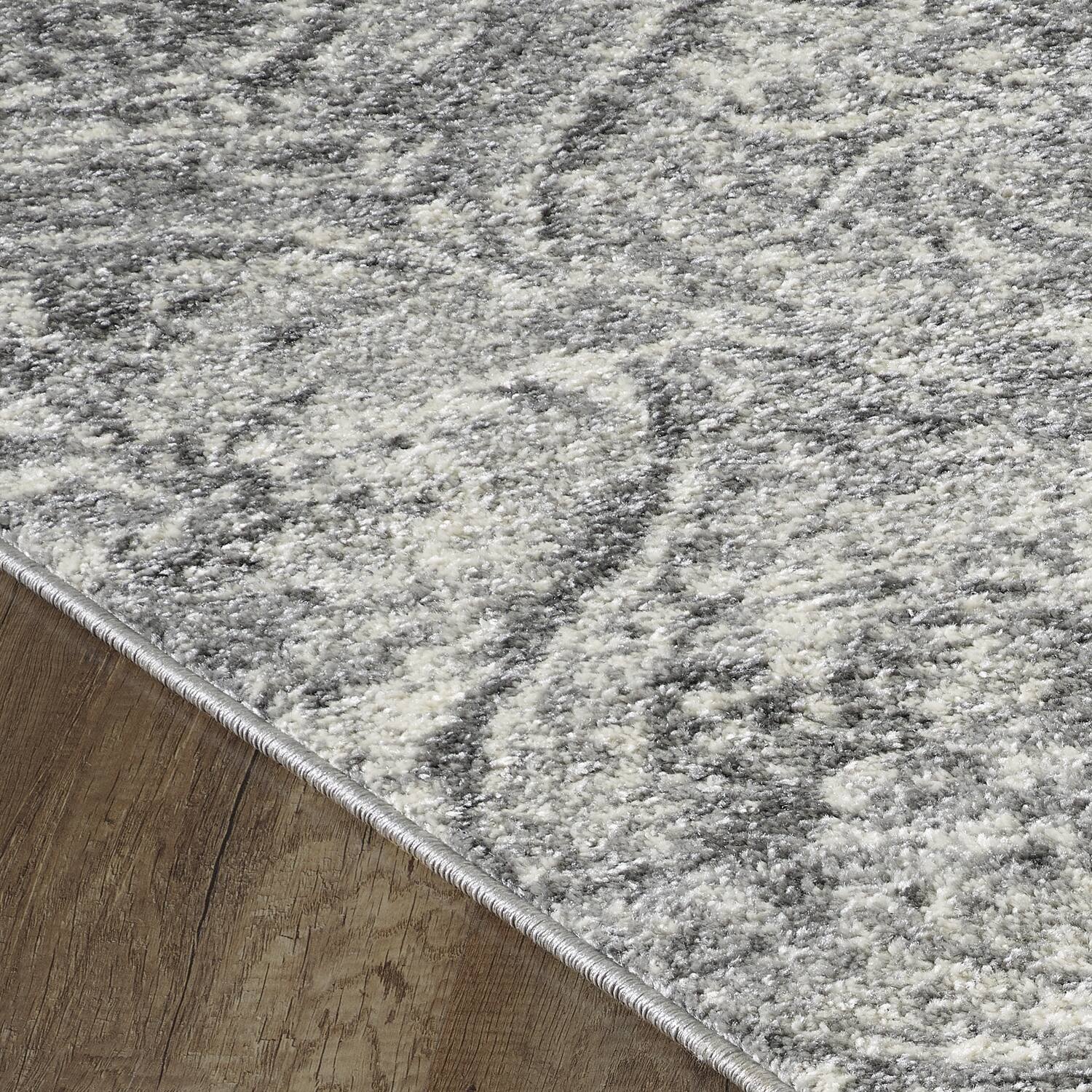 Totti Loops Gray/Cream 8x10 Oriental Rug 8'X10' Rectangle 8'X10