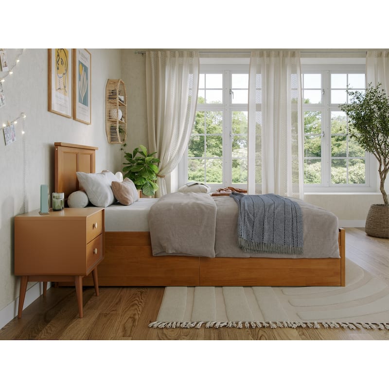 Madison Platform Bed with Footboard and Storage Drawers