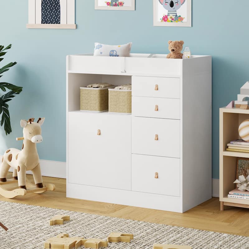 Baby Changing Table Dresser Nursery Dresser Chest Changing Station