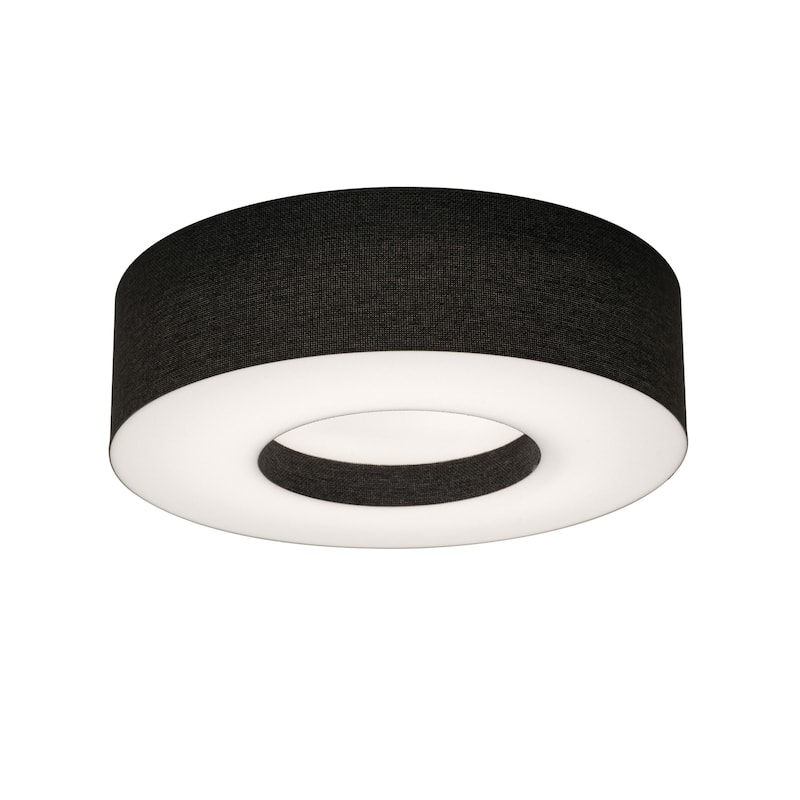 AFX MCF1214MB Montclair 2 Light 13" Wide Flush Mount Drum Ceiling - Black
