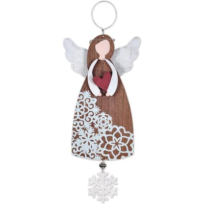 Rustic Angel Ornament -Set of 2