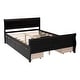 preview thumbnail 9 of 34, Full Size Wood Platform Bed with 4 Drawers, Elegant Design