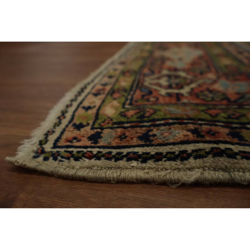 Hand Knotted Oriental 100% Wool Carpet Traditional Medallion Beige & Ivories Sultanabad Area Rug - 11' 9'' X 8' 4''