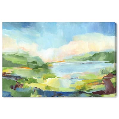 Walk on a Sunny Day Canvas by Art Remedy, Gallery Wrapped