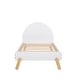 preview thumbnail 9 of 15, Wooden Cute Platform Bed with Curved Headboard, Twin Size Bed with Shelf Behind Headboard