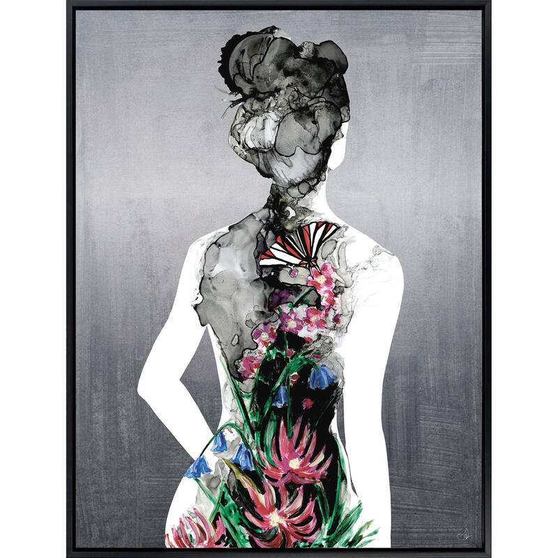 Paragon Silhouette in Bloom I Canvas