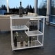 preview thumbnail 5 of 8, SEI Furniture Glenn White Metal Bar Cart