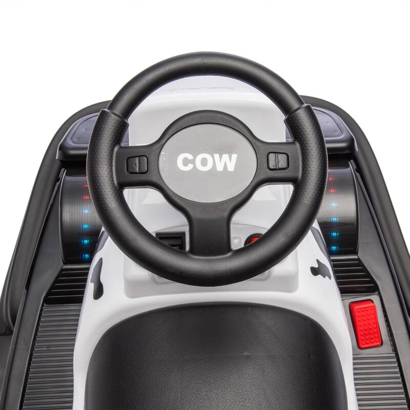 12V Kids Electric Bumper Car, Dual Motors, 360° Rotation, LED Flow Lights, Music, Horn & Fun Collision Effects for Ages 3-5