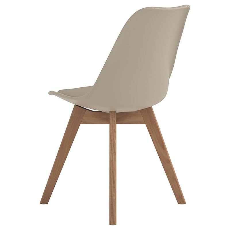 Padded Side Chair,Dining Chair with Wooden Legs (Set of 2)