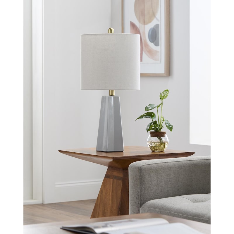 Livabliss Stellan Modern & Contemporary Accent Table Lamp - Pale Blue