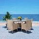 preview thumbnail 7 of 37, SAFAVIEH Outdoor Living Challe 7-Piece Patio Dining Set