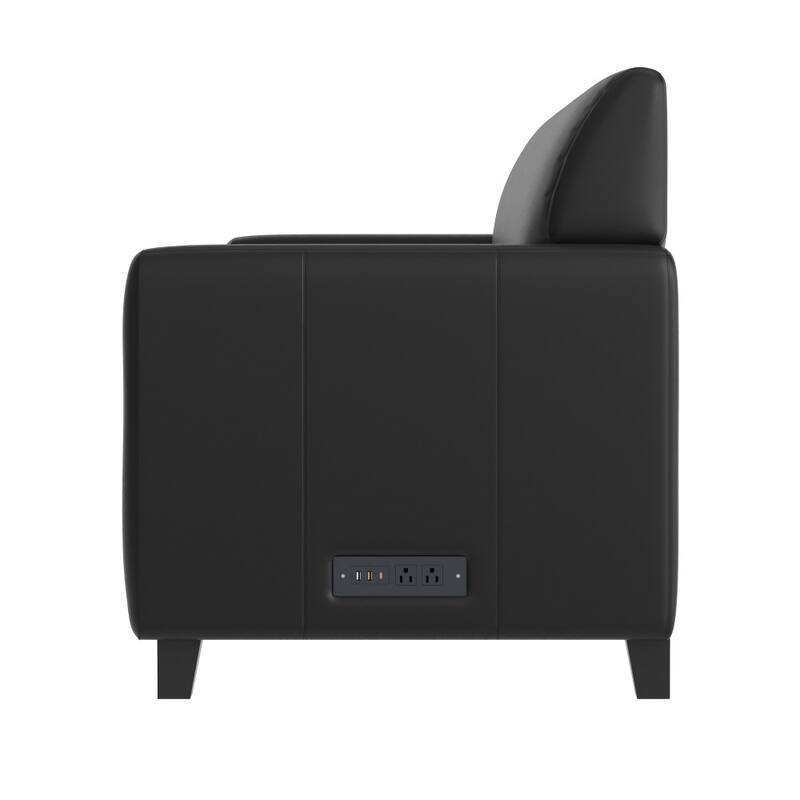 Upholstered Reception Set with Charging Stations - 30"D x 31" - 70.25"W x 33.5"H