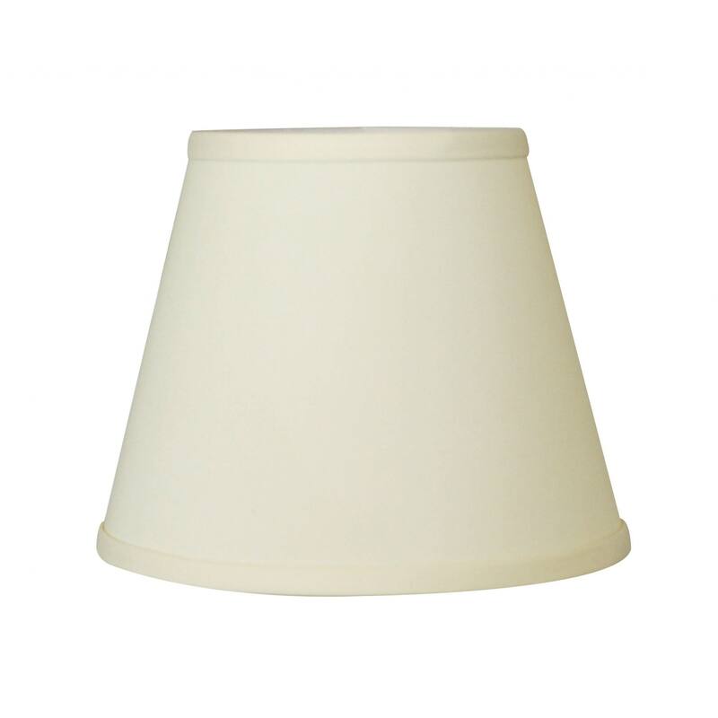 8" Ivory Hardback Empire No Slub Lampshade - 8" L x 8" W x 6.5" H