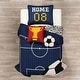preview thumbnail 13 of 18, Lush Decor Soccer Game Reversible Oversized Kids Quilt Set Navy/Gray - Twin