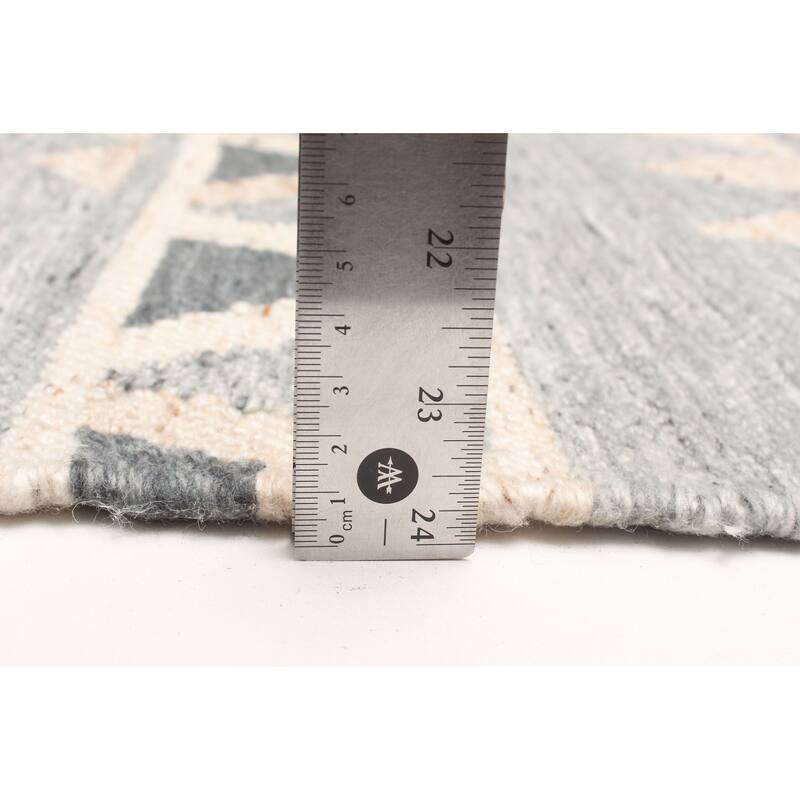 ECARPETGALLERY Flat-Weave Ankara FW Dark Grey Wool Kilim - 5'0 x 8'1