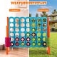 preview thumbnail 8 of 8, Gymax Jumbo 4-to-Score Game Set Giant 4 in A Row Kids Adults w/ 42