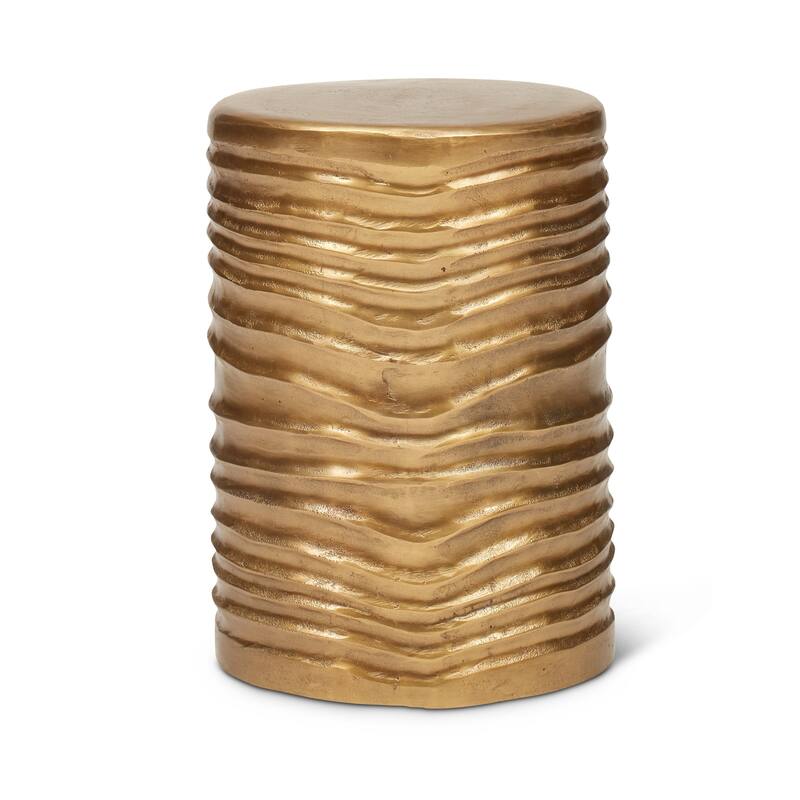 Urbia Tara Accent Stool - Antique Brass