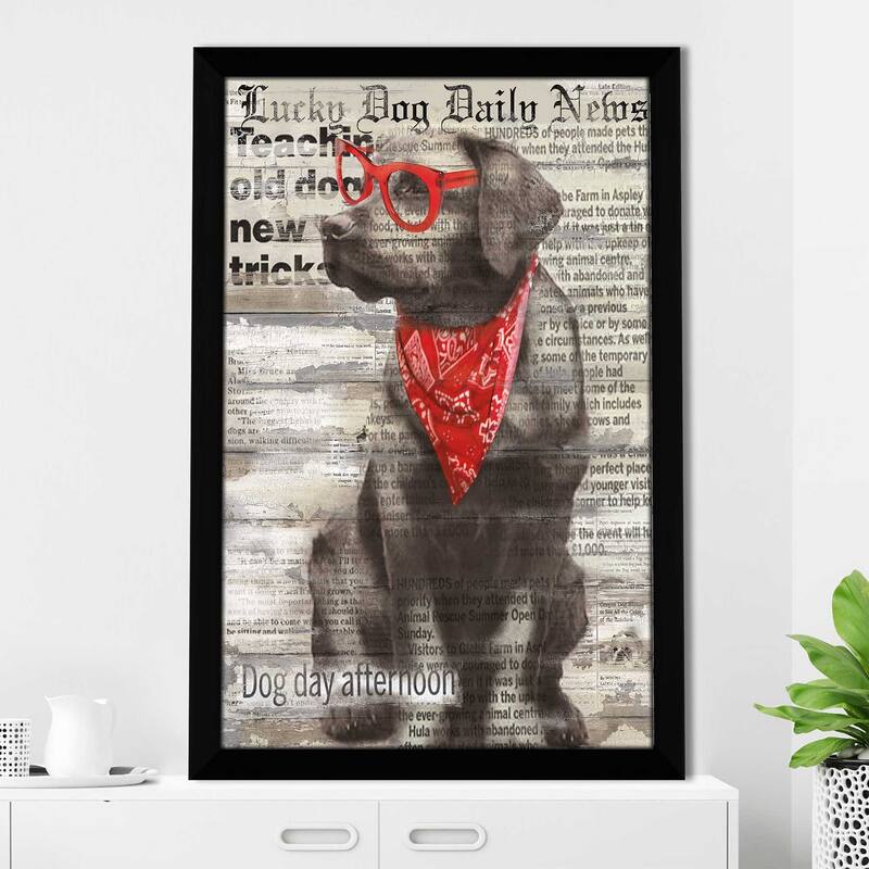 "Lucky Dog" by Carol Robinson Print on Acrylic