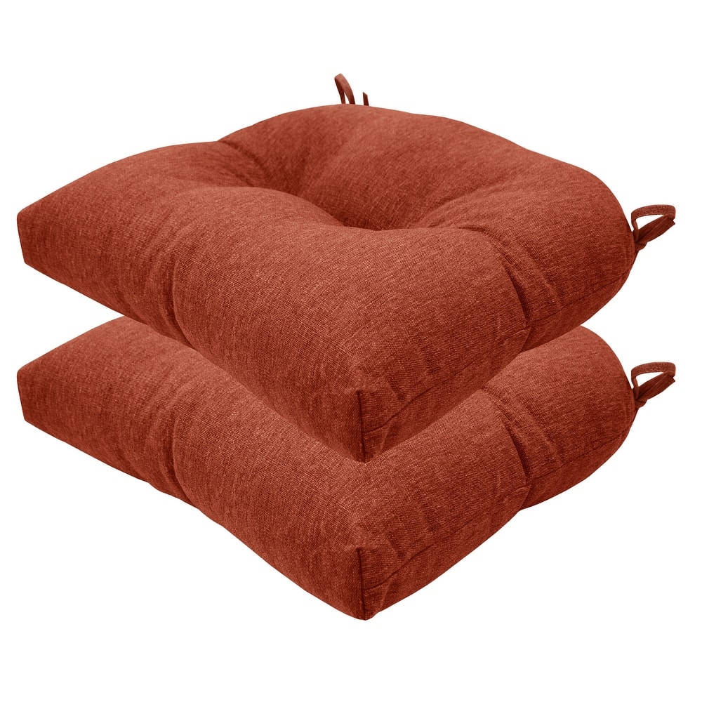 Contoured Tufted Dining Seat Cushion (2-Pack)