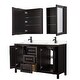 preview thumbnail 14 of 71, Daria 60 Inch Double Vanity, Cultured Marble Top, Medicine Cabinets