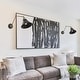 preview thumbnail 17 of 21, Carbon Loft Modern Black Gold Swing Arm Lights Wall Sconces for Bedroom
