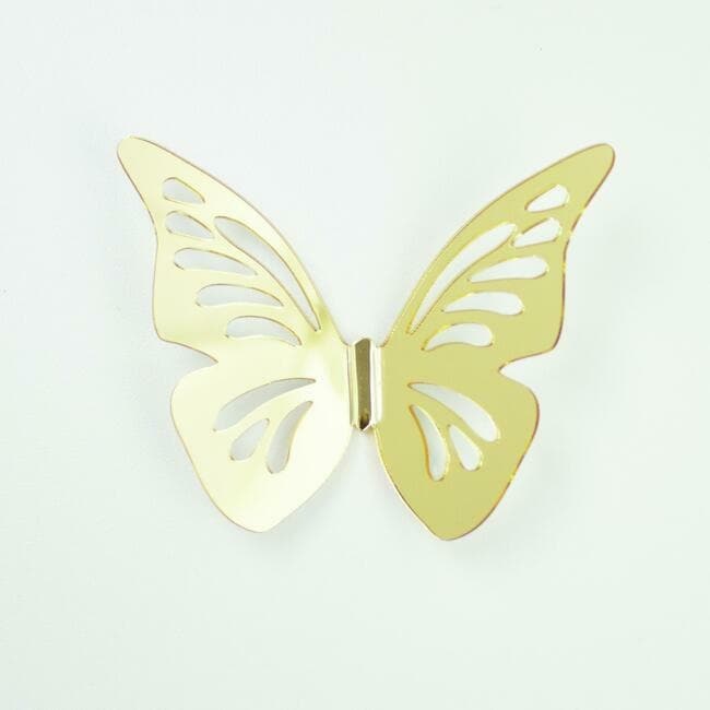 3D Rose Gold Butterflies Peel and Stick Mirrors - On Sale - Bed Bath &  Beyond - 37971888