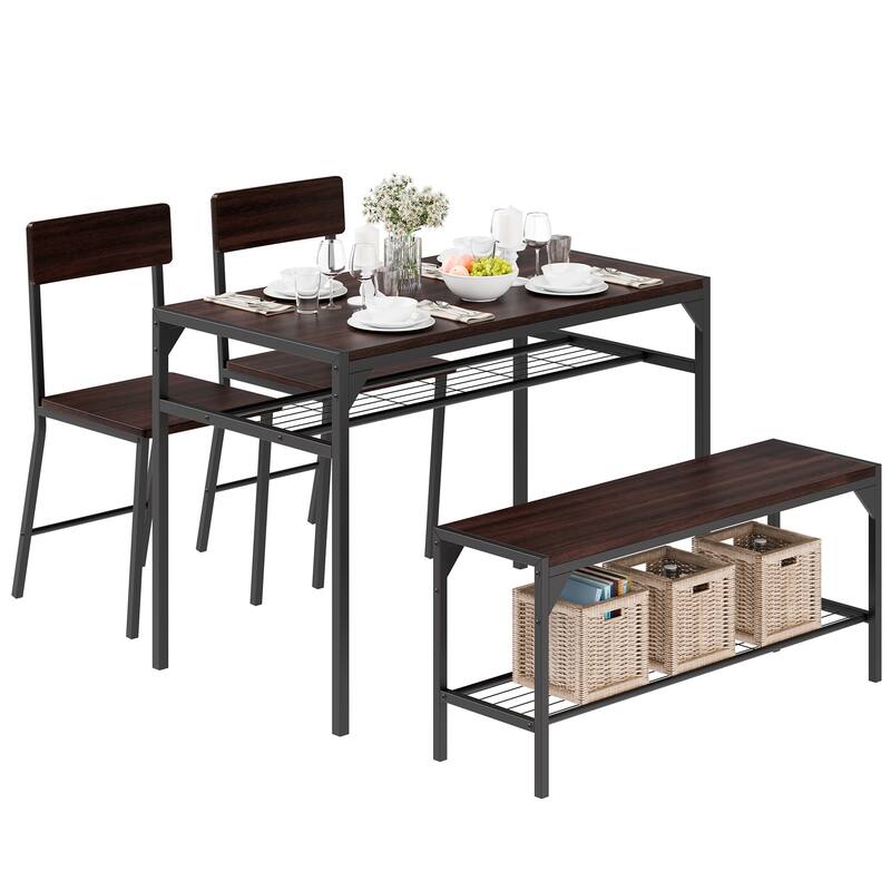 Futzca Dining Table Set, Kitchen Bar Table and Chairs, 3 Or 4 Pieces