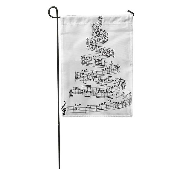 Shop Song Christmas Tree From Music Notes Sheet Draw Xmas Sketch