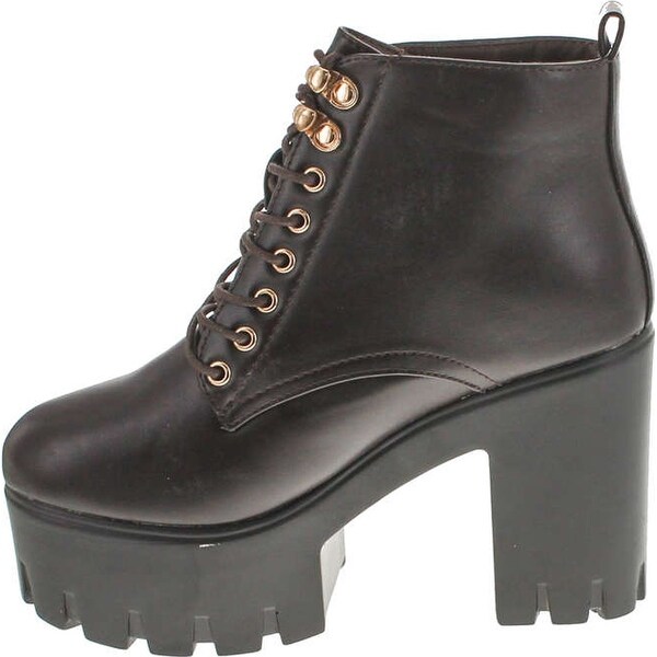 chunky ankle boots womens