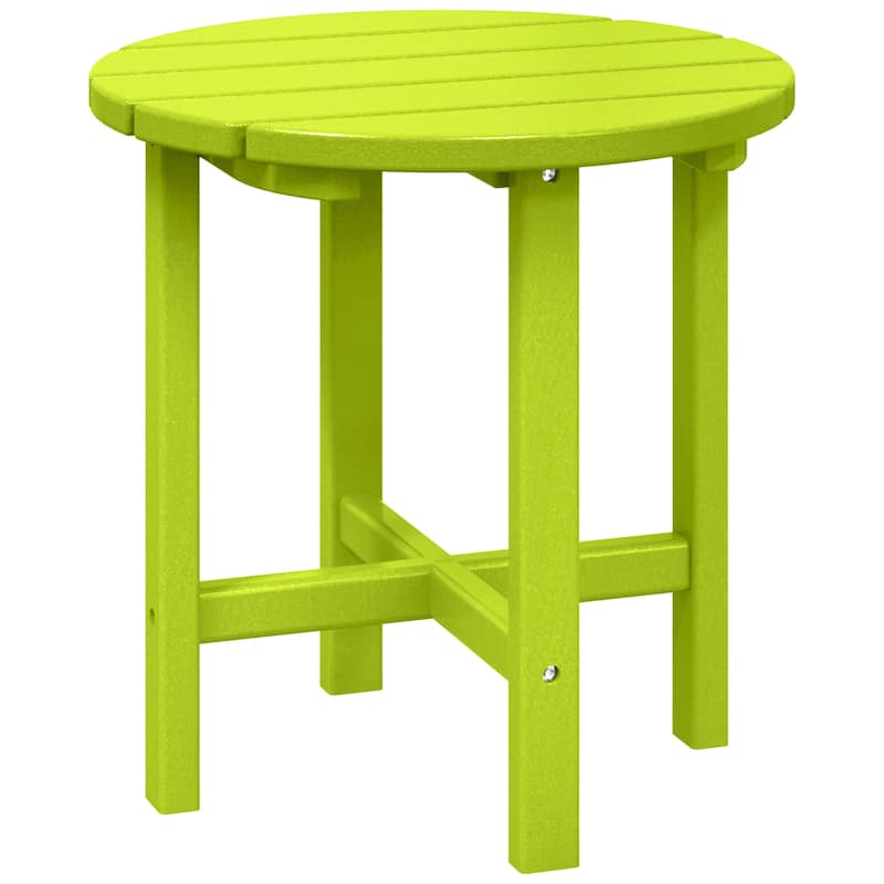 Polytrends Altura Eco-friendly All Weather Round 18" Side Table
