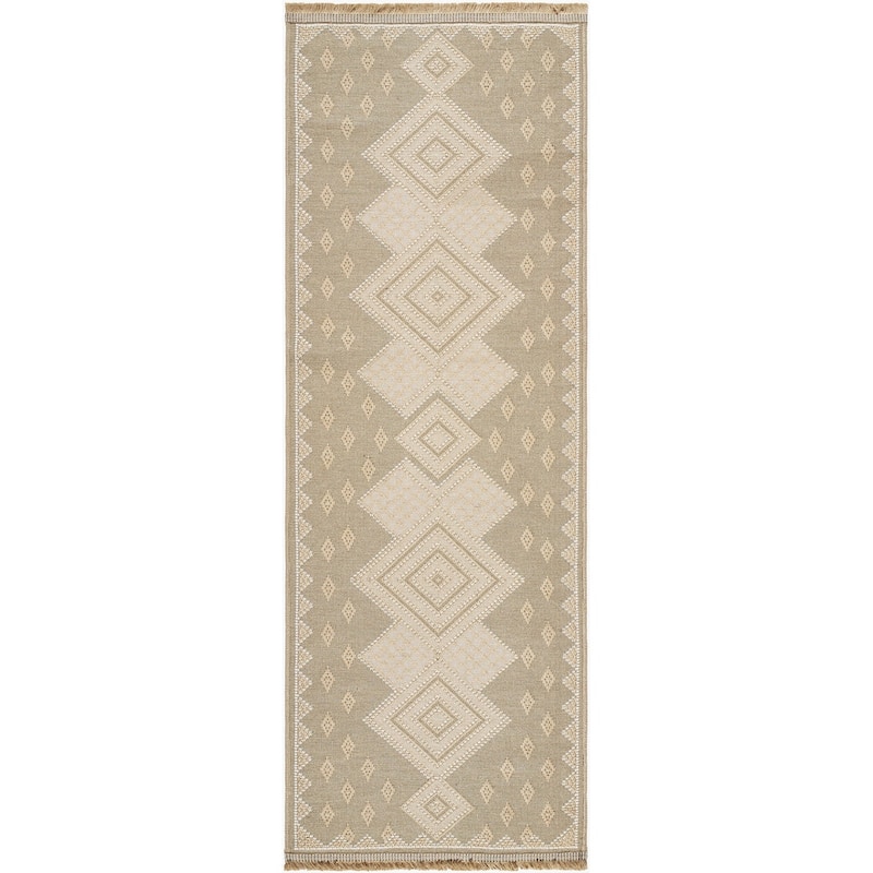 Livabliss Country Mystery Diamond Washable Area Rug - 2'7" x 7'3" - Tan/Beige