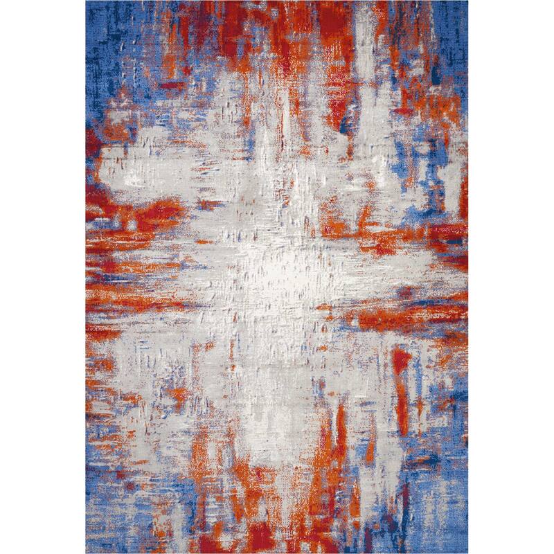 Nourison Twilight Abstract Area Rug - 9' 9" x 13' 9" - Ivory/Multicolor - Rectangle