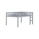 preview thumbnail 49 of 50, Solid Rubberwood Loft Bed Frame with Ladder, Guardrails and Underbed Storage Space - Low Height Design for Kids and Teens