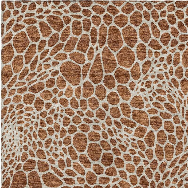 HomeRoots Geometric Transitional Rectangle Outdoor Rug