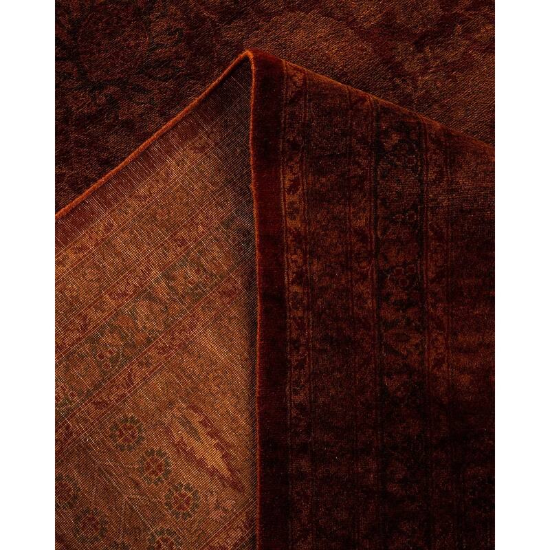 Overdyed, One-of-a-Kind Hand-Knotted Area Rug - Gold - 10' 2" x 16' 1"