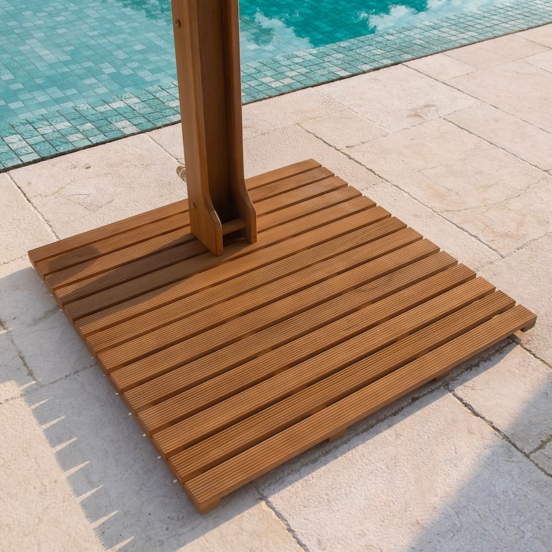 Cambridge Casual Oliver Teak Wood Freestanding Outdoor Shower