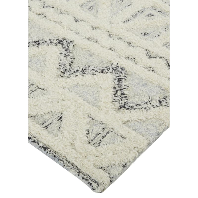 Grand Bazaar Elika Hand Tufted Geometric Transitional Area Rug