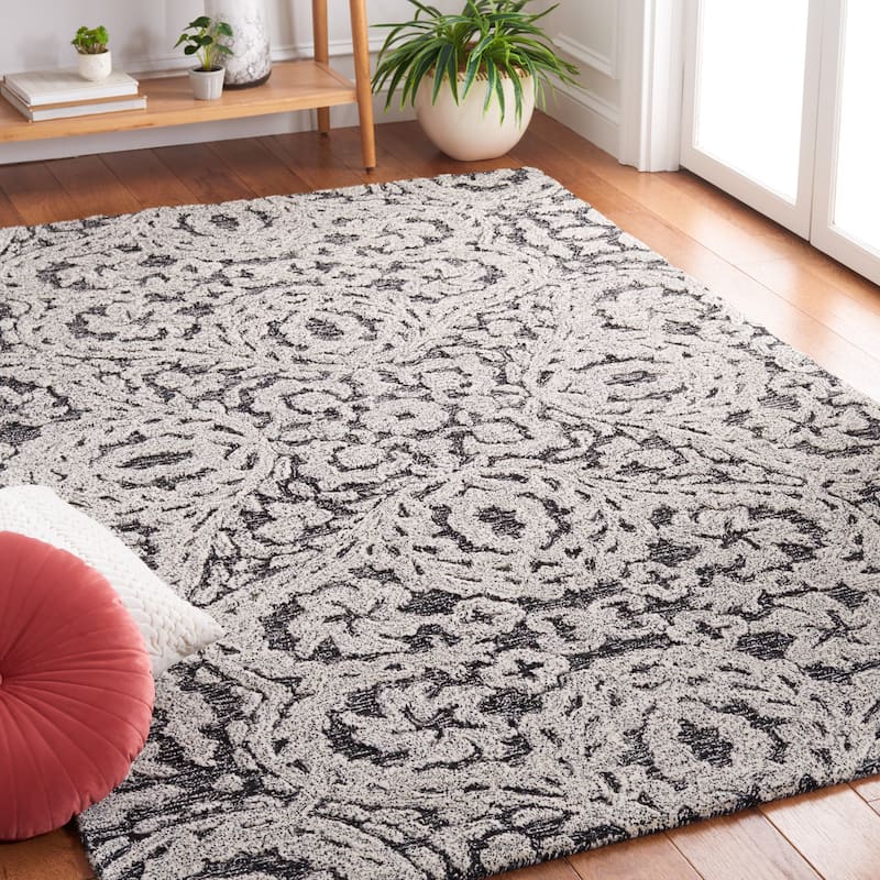 SAFAVIEH Handmade Metro Shafika Floral Wool Rug