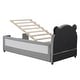 preview thumbnail 35 of 37, Twin Size Bear Shaped Upholstered Daybed with Hydraulic System