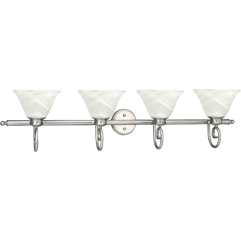 Volume Lighting Troy 4 Light 48" Wide Bathroom Vanity Light - Brushed Nickel