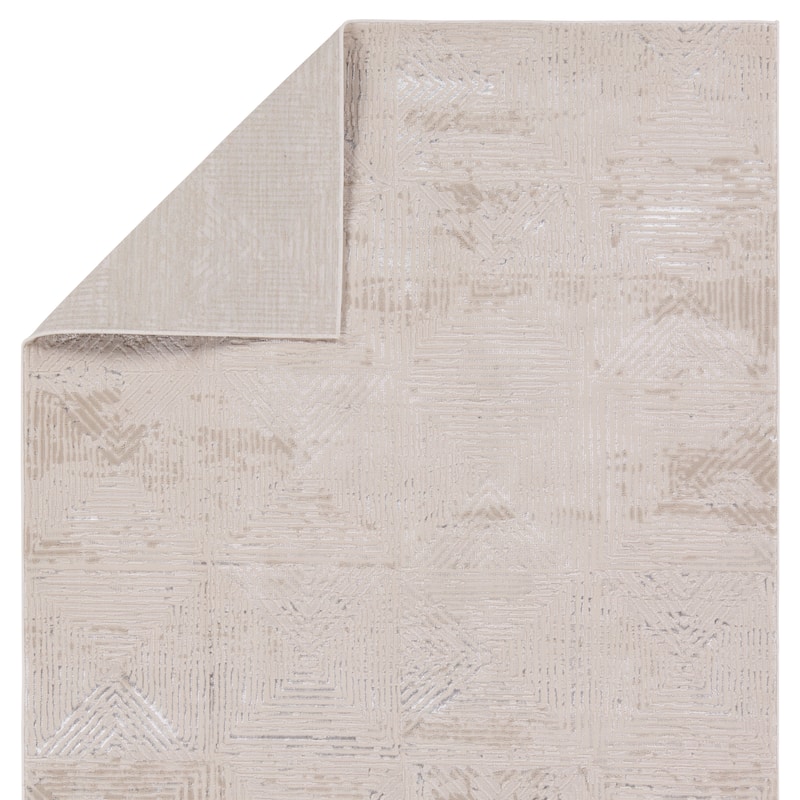 Loxen Geometric Light Gray/Silver Rug