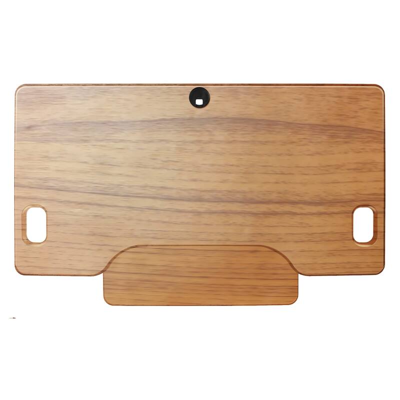 Rocelco 46 in. W Beige Height Adjustable Standing Desk Converter with Anti Fatigue Mat Triple Monitor Riser Keyboard Tray