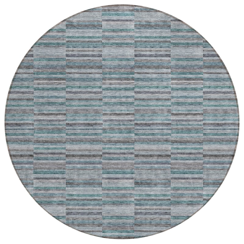 Machine Washable Indoor/ Outdoor Chantille Contemporary Geo Rug