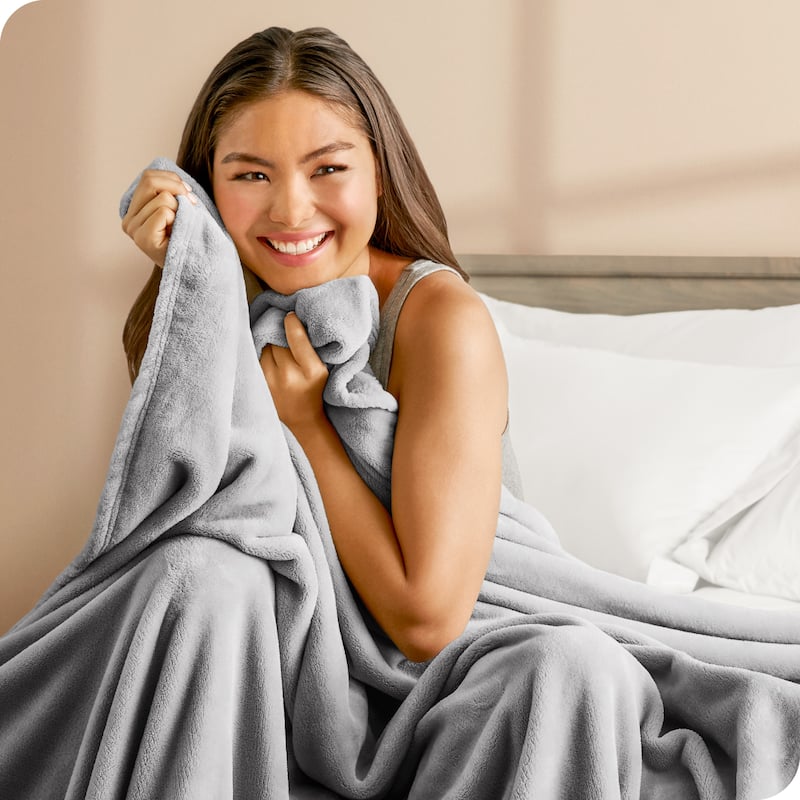 Bare Home Microplush Fleece Blanket - Ultra-Soft - Cozy Fuzzy Warm