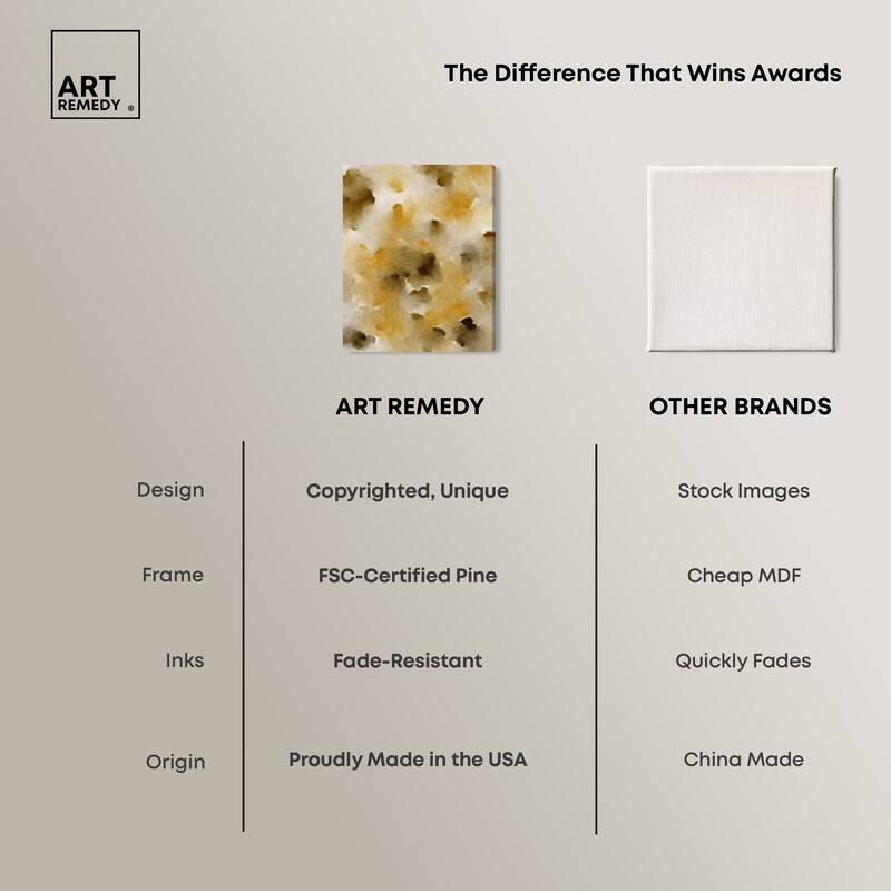 Art Remedy Granola Chocolate Chips Gallery Wrapped Watercolor Boho Abstracts