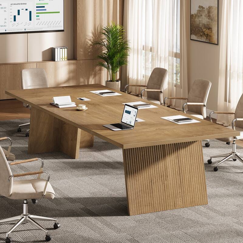 Modern Conference Table, 8ft Conference Room Table for 10 People